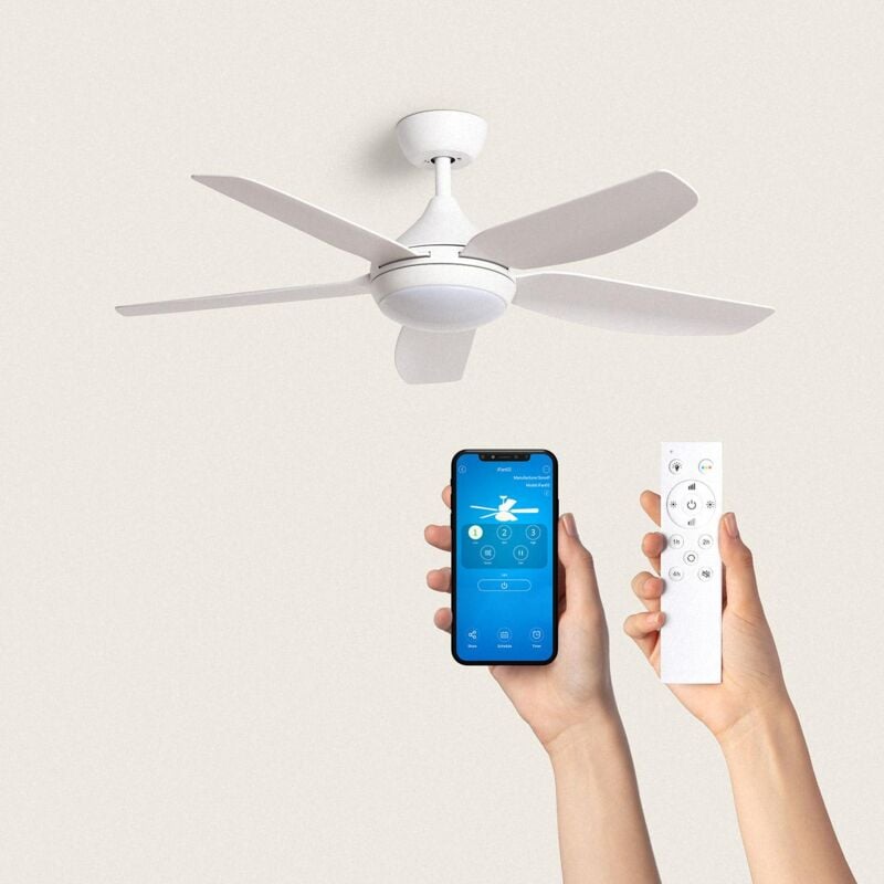 foto del prodotto efectoled bianco bianco con luce controller a parete telecomando s 