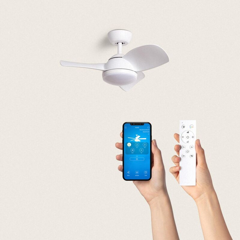 foto del prodotto efectoled bianco bianco con luce controller a parete telecomando s 
