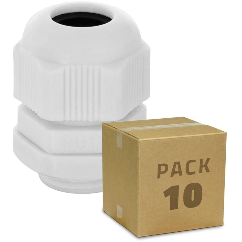 foto del prodotto efectoled box da 10 unit pressacavi in nylon ip68 varie misure pg09