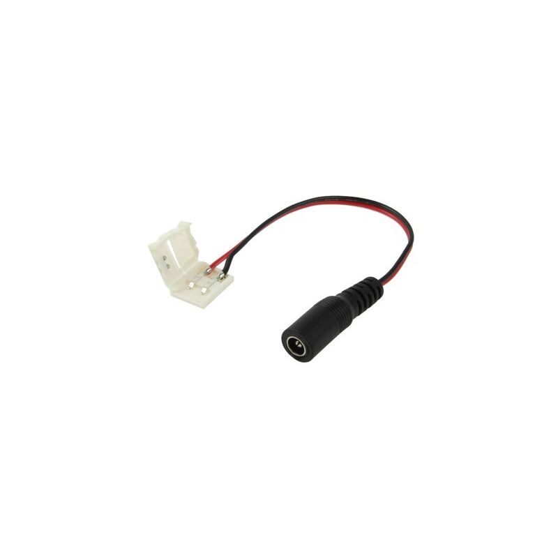 foto del prodotto efectoled cavo connessione jack femmina a connettore rapido striscia led 12v monocolore smd5050