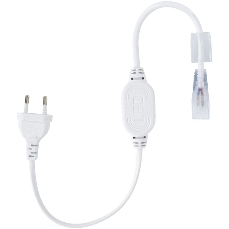 foto del prodotto efectoled cavo raddrizzatore corrente striscia led 220 v ac smd cob ip65 larga 12mm taglio 50cm bianco