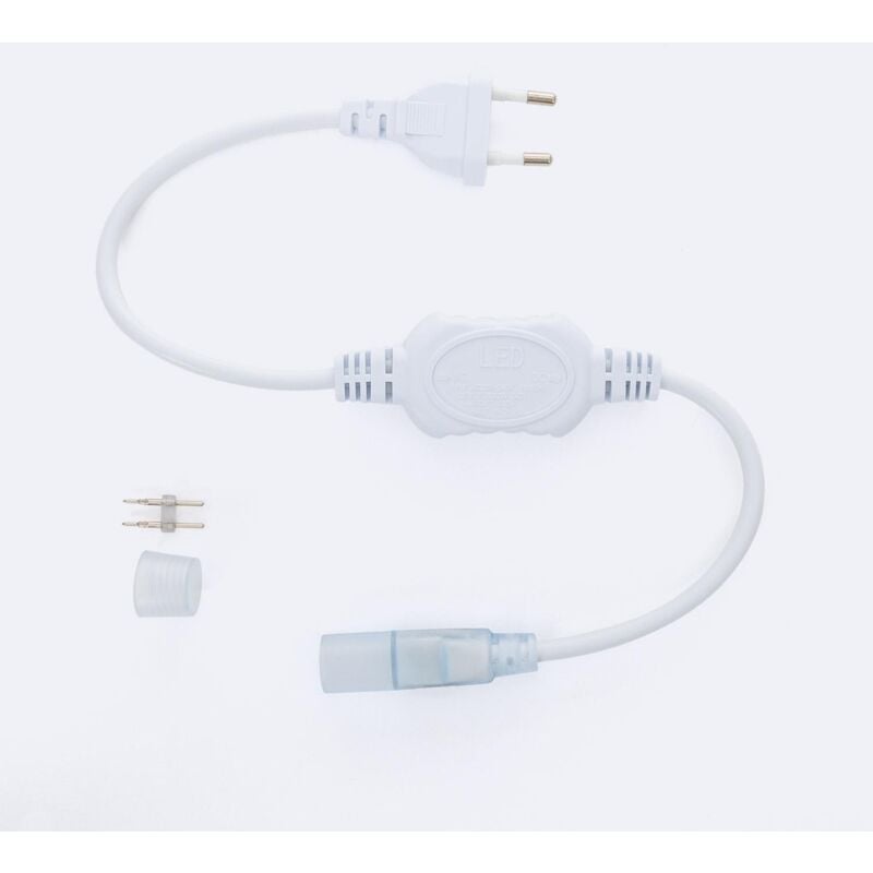 foto del prodotto efectoled cavo raddrizzatore striscia neon led regolabile 220v circolare sflex14 bianco