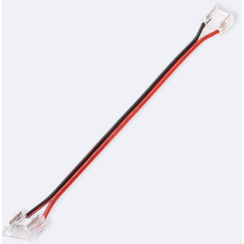foto del prodotto efectoled connettore doppio con cavo striscia led 12 24v dc cob ip20 larga 8mm 8 mm