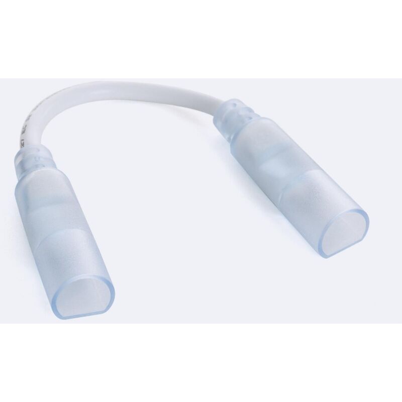 foto del prodotto efectoled connettore doppio con cavo striscia led neon regolabile 220v circolare sflex14 14 mm