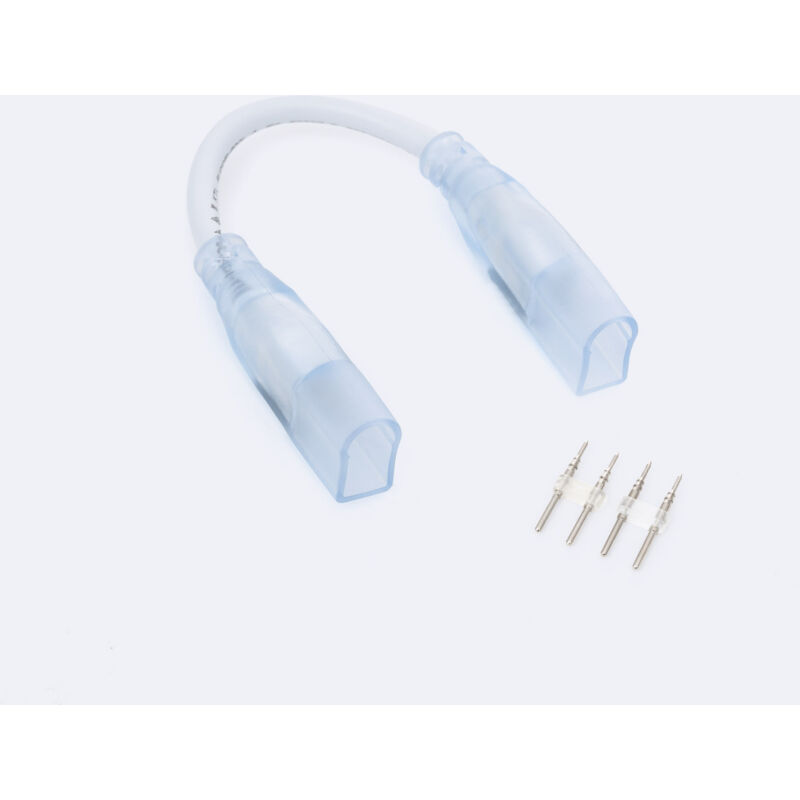 foto del prodotto efectoled connettore doppio con cavo striscia led neon regolabile 220v sflex8 monocolore