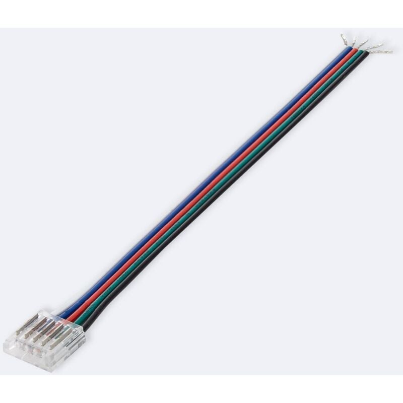 foto del prodotto efectoled connettore hippo con cavo per strisce led rgbw 12 24v dc smd ip20 larga 12mm 12 mm