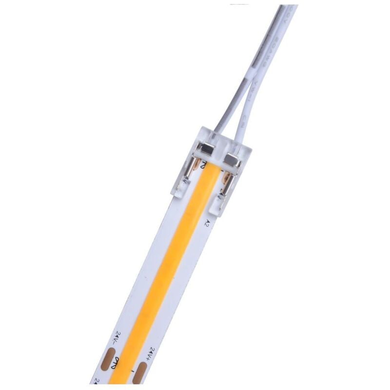 foto del prodotto efectoled connettore hippo con cavo per striscia led cob 8mm ip20 8 mm