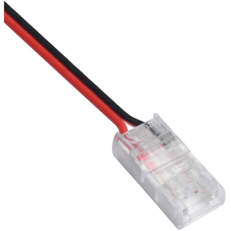 foto del prodotto efectoled connettore hippo con cavo per striscia led monocolore 12 24v dc larga 8mm 8 mm
