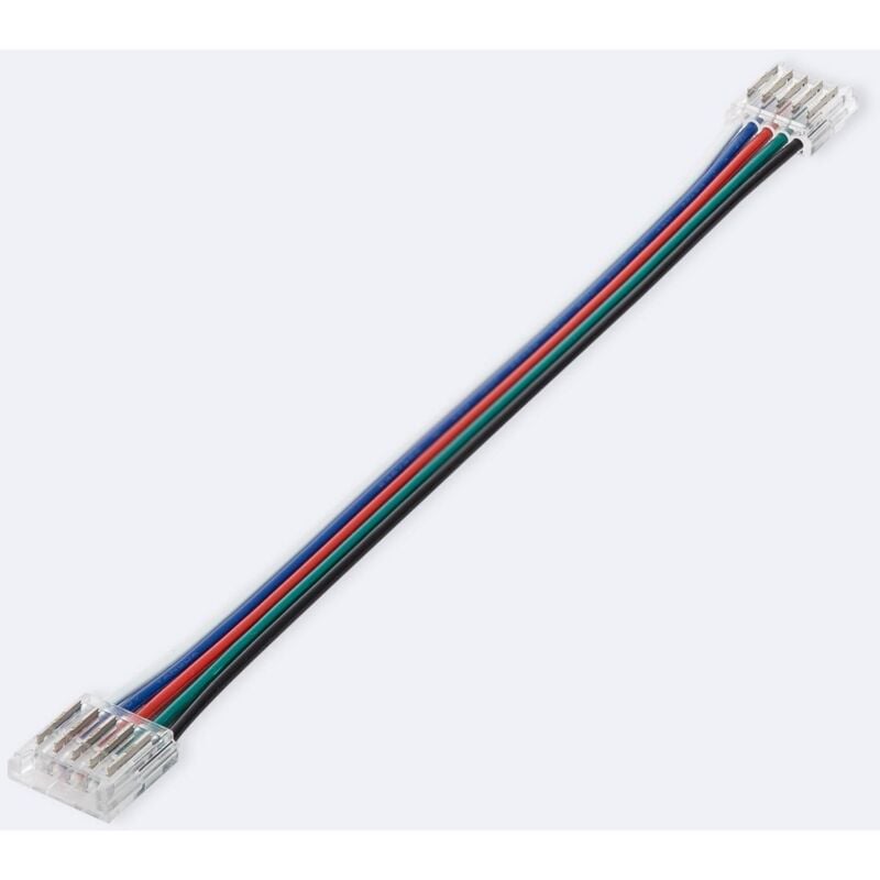 foto del prodotto efectoled connettore hippo doppio con cavo per strisce led rgbw 12 24v dc smd ip20 larga 12mm 12 mm