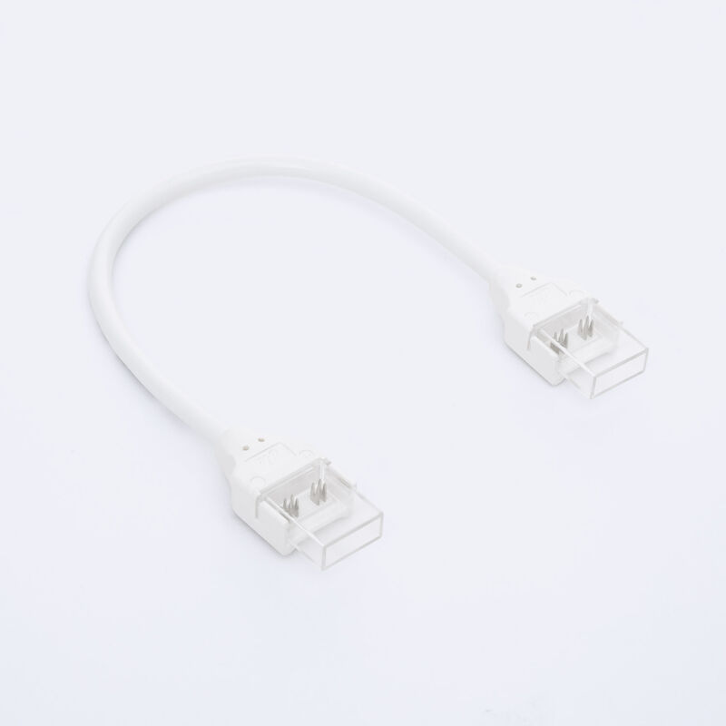 foto del prodotto efectoled connettore hippo doppio con cavo per striscia led rgbic cob 24v dc larga 10mm ip65 12 mm