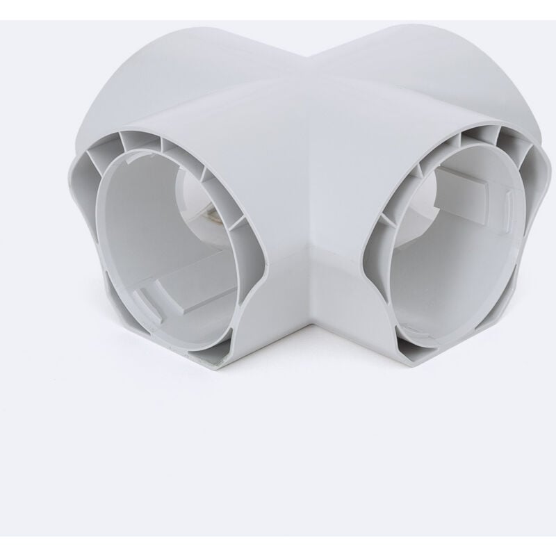 foto del prodotto efectoled - connettore tipo x per plafoniera stagna led ip66 collegabile flexilite grigio