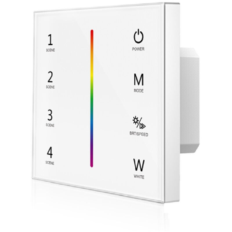 foto del prodotto efectoled controller regolatore a parete touch per striscia led rgbw rf rgbw
