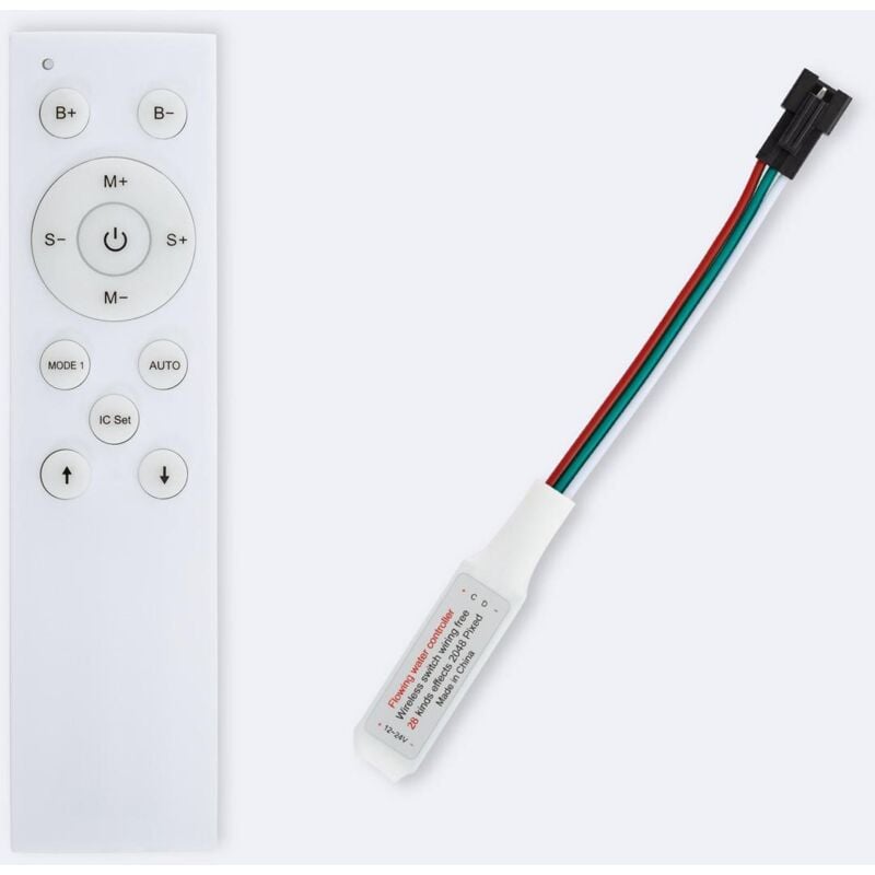 foto del prodotto efectoled controller regolatore led monocolore digitale 12 24v dc con telecomando rf monocolore