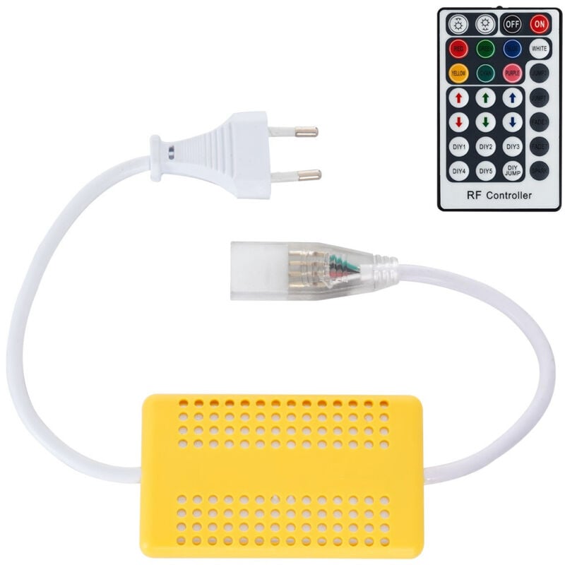 foto del prodotto efectoled controller striscia led rgb 220v ac con telecomando rf 28 pulsanti