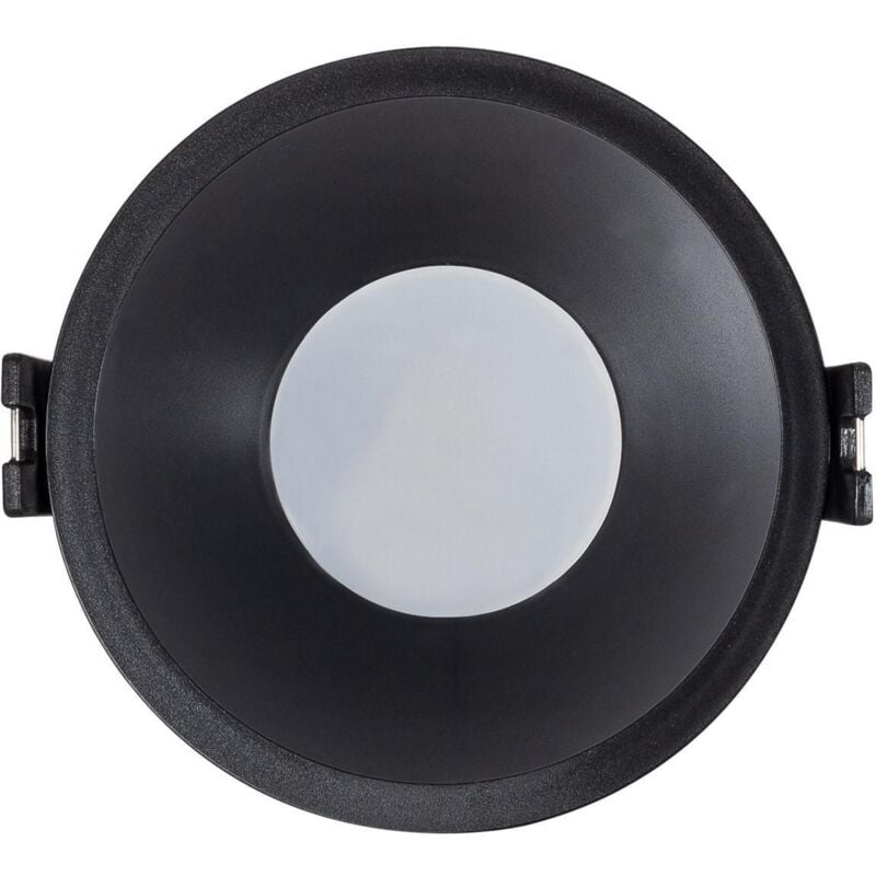 foto del prodotto efectoled - downlight conico gu10 6w pc foro 85 mm nero bianco caldo no flicker 3000k