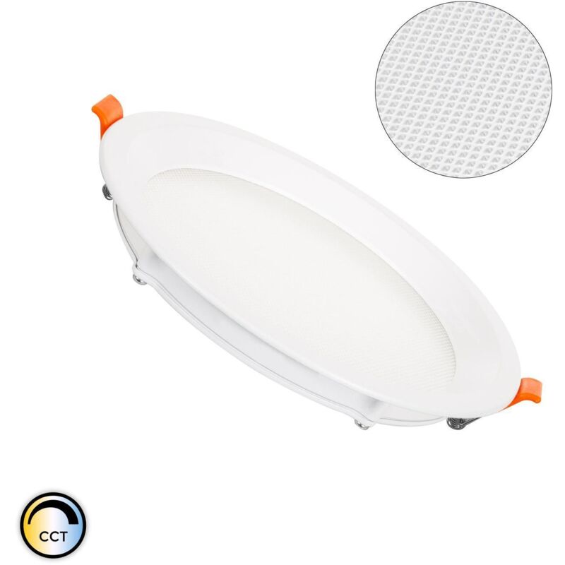 foto del prodotto efectoled downlight led 16w bianco selezionabile circolare microprismatico lifud foro 150mm no flicker cct