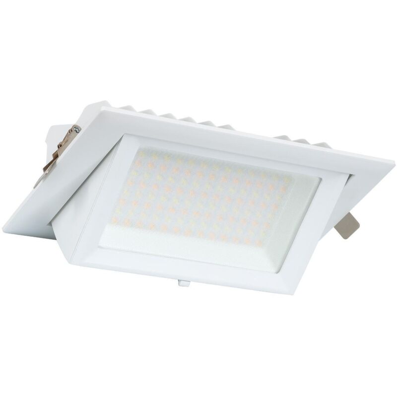 foto del prodotto efectoled downlight led 20w rettangolare orientabile 130lm w foro 210x125 mm 3000k bianco caldo