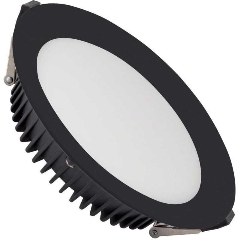 foto del prodotto efectoled downlight led 24w circolare aero 130 lm w 4000k lifud foro 200 mm nero 4000k regolabile 1 10v bianco naturale
