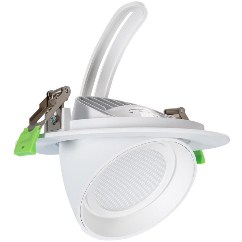foto del prodotto efectoled downlight led 38w circolare orientabile 120 lm w lifud foro 170 mm bianco caldo no flicker 3000k