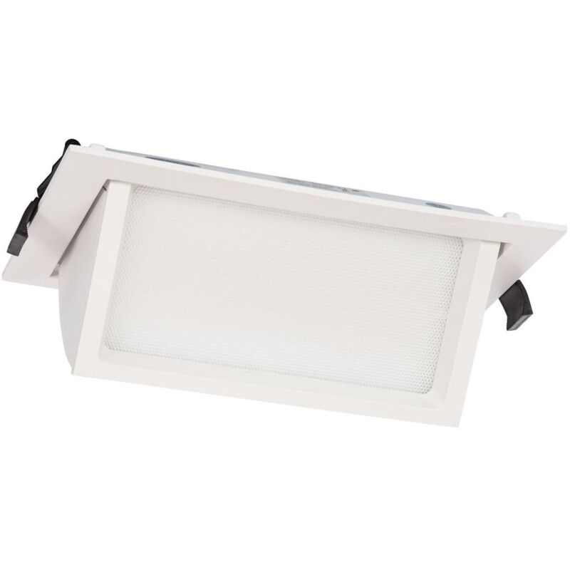 foto del prodotto efectoled downlight led 38w rettangolare orientabile osram 120 lm w lifud foro 210x125 mm bianco freddo no flicker 6000k