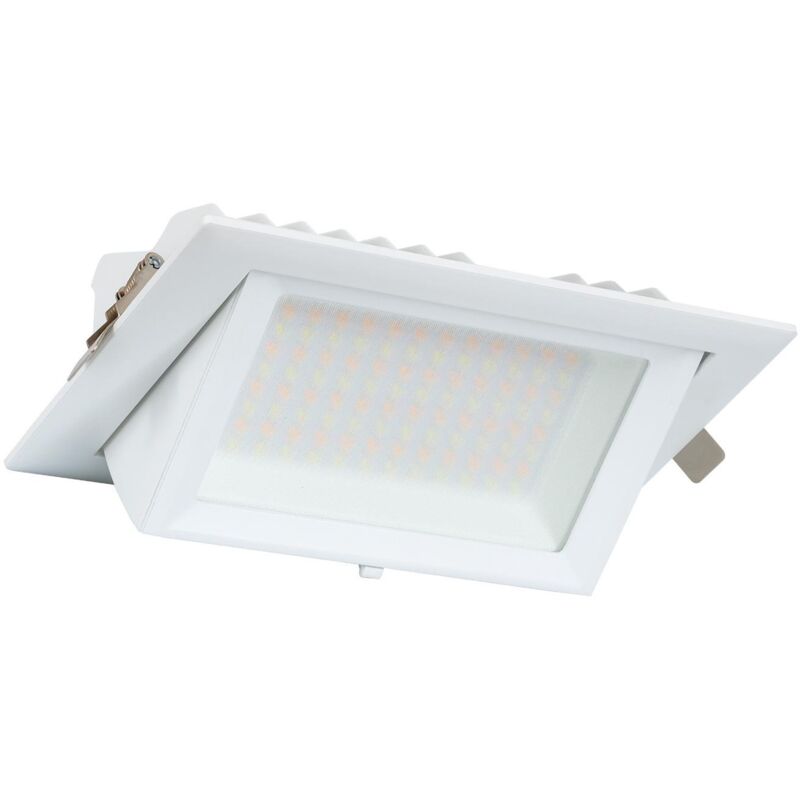 foto del prodotto efectoled downlight led 48w rettangolare orientabile 130lm w foro 210x125 mm bianco freddo 5000k