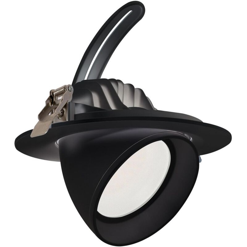foto del prodotto efectoled downlight led 60w circolare orientabile osram cct 120 lm w lifud foro 200 mm nero no flicker selezionabile caldo naturale 