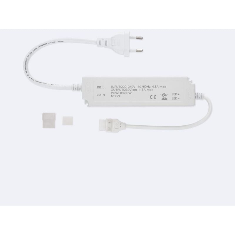 foto del prodotto efectoled driver flicker free per striscia led 220v ac smd silicone flex larghezza 12mm 400 w