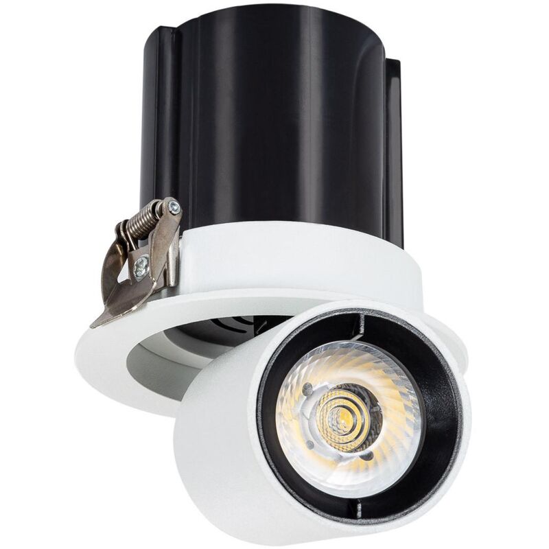 foto del prodotto efectoled faretto downlight led 12w circolare rimovibile lifud foro 75mm bianco freddo 6000k