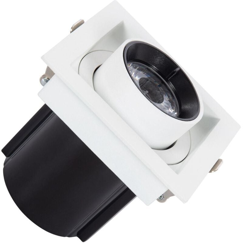 foto del prodotto efectoled faretto downlight led 12w quadrata rimovibile lifud foro 75mm bianco naturale 4000k