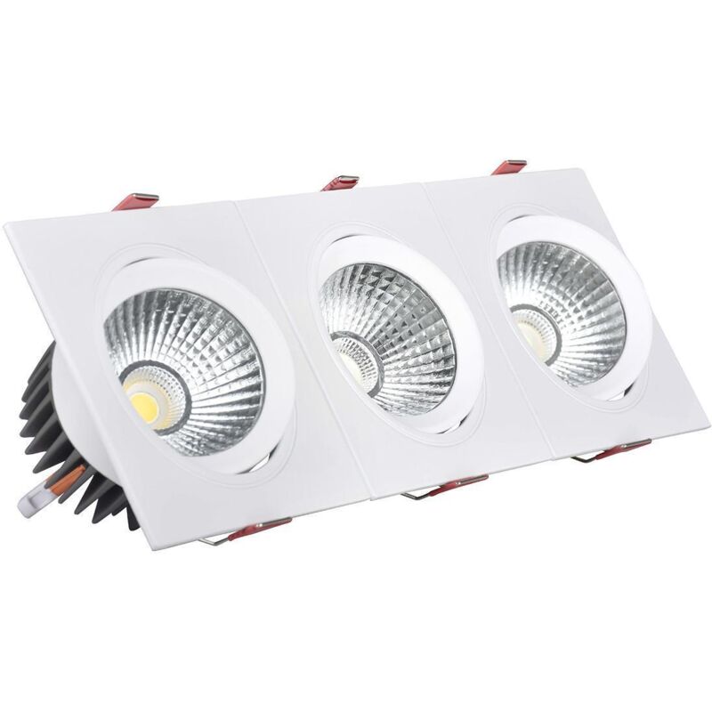 foto del prodotto efectoled faretto downlight led 30w rettangolare madison foro 315x95 mm bianco naturale 4000k