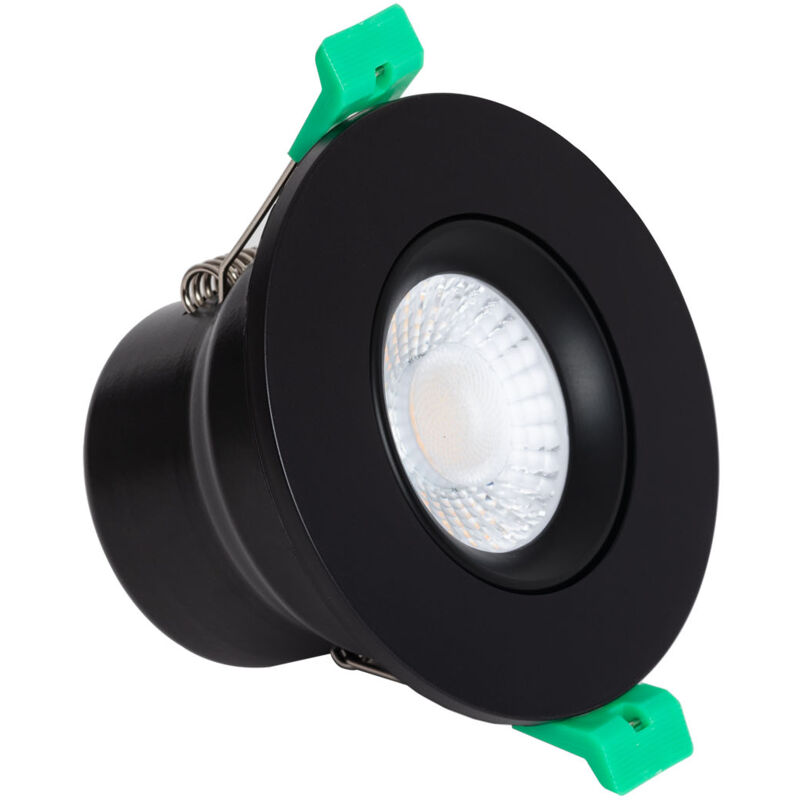 foto del prodotto efectoled faretto downlight led 5 8w circolare ignifugo regolabile ip65 foro 65 mm solid design orientabile nero selezionabile naturale freddo 