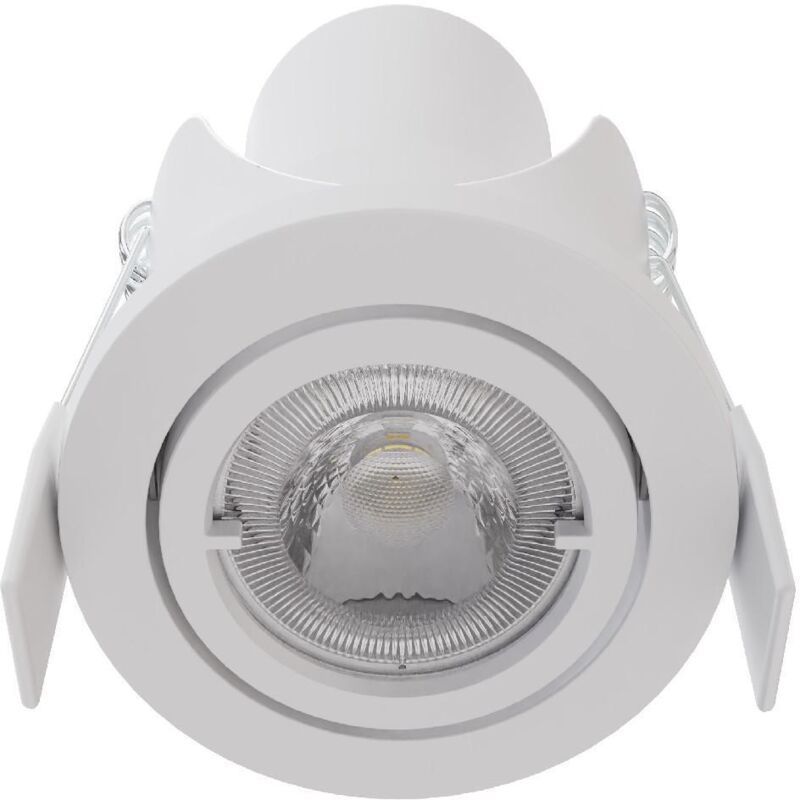 foto del prodotto efectoled faretto downlight led orientabile circolare bianco 6.5w foro 68 mm bianco naturale 4000k