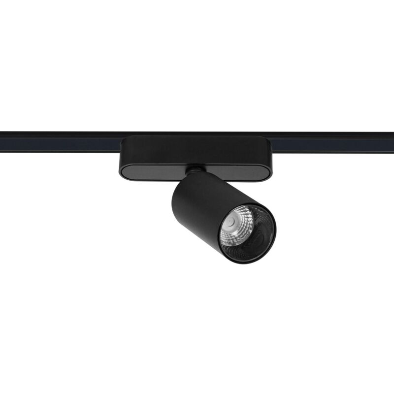foto del prodotto efectoled faretto led binario magnetico 25mm superslim 12w 48v nero bianco caldo 2700k