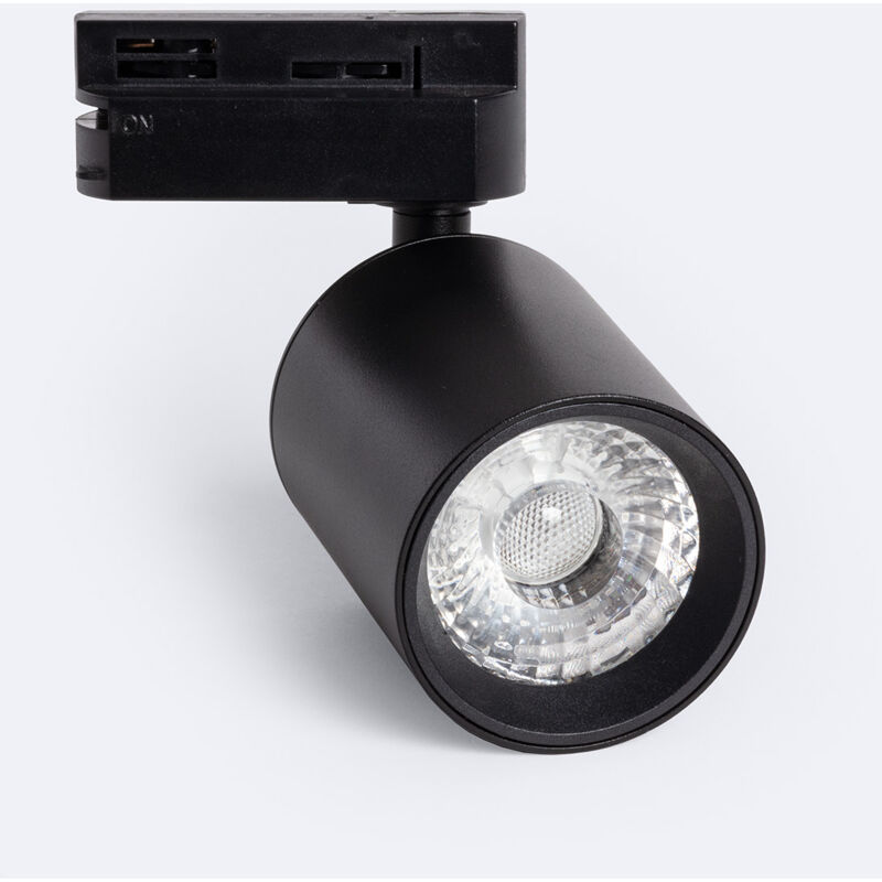 foto del prodotto efectoled faretto led binario monofase 10w regolabile mallet nero bianco caldo 3000k