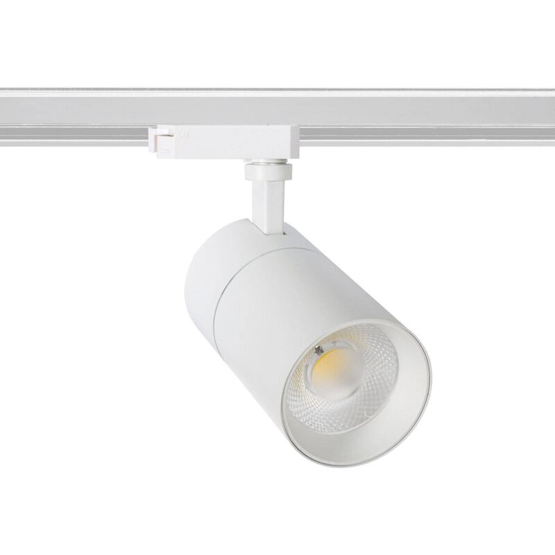 immagine 0 del prodotto efectoled faretto led binario monofase 30w regolabile mallet bianco bianco freddo 5000k