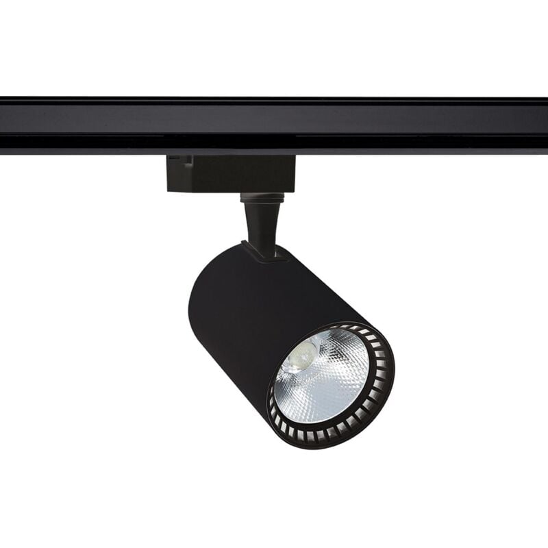foto del prodotto efectoled faretto led binario monofase 40w bron nero bianco naturale 4000k