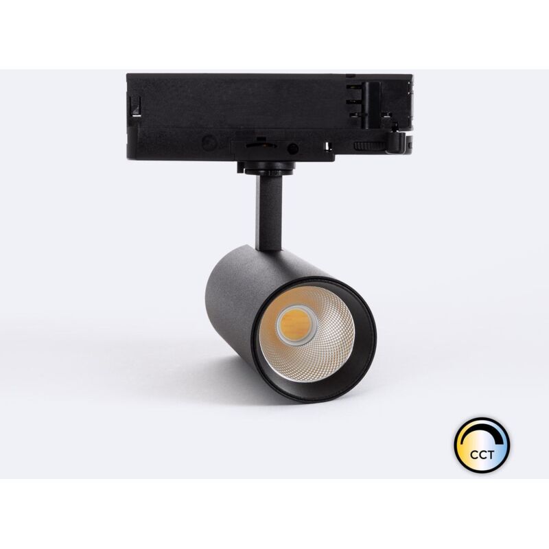 foto del prodotto efectoled faretto led binario trifase 20w carlo cct nero selezionabile 4000k 5000k 6000k 