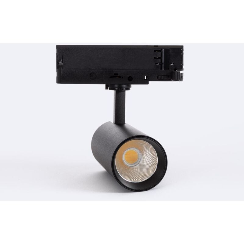 foto del prodotto efectoled faretto led binario trifase 20w carlo nero 5000k bianco naturale