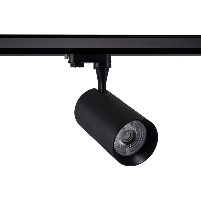foto del prodotto efectoled faretto led binario trifase 30w vulcan nero bianco naturale 4000k