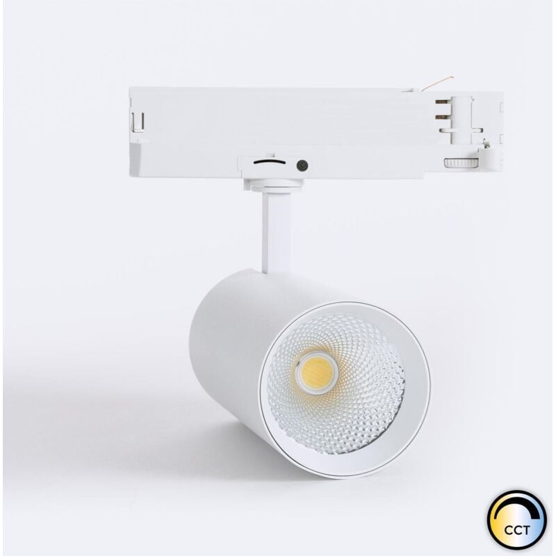 foto del prodotto efectoled faretto led binario trifase 40w carlo cct bianco selezionabile 4000k 5000k 6000k 