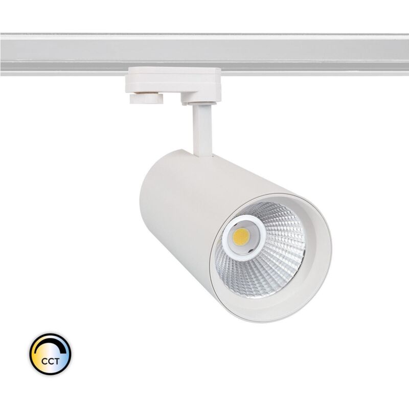 foto del prodotto efectoled faretto led binario trifase 40w cct d angelo bianco lifud selezionabile caldo naturale freddo 