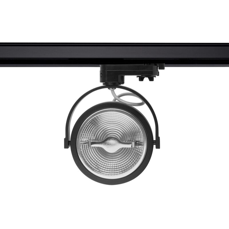 foto del prodotto efectoled faretto led binario trifase cree ar111 15w regolabile nero bianco naturale 4000k