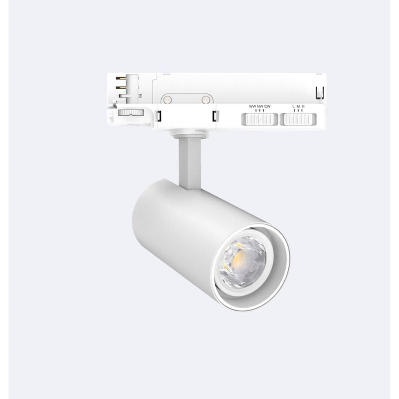 foto del prodotto efectoled faretto led fasano bianco 20w regolabile no flicker per binario trifase bianco caldo 3200k
