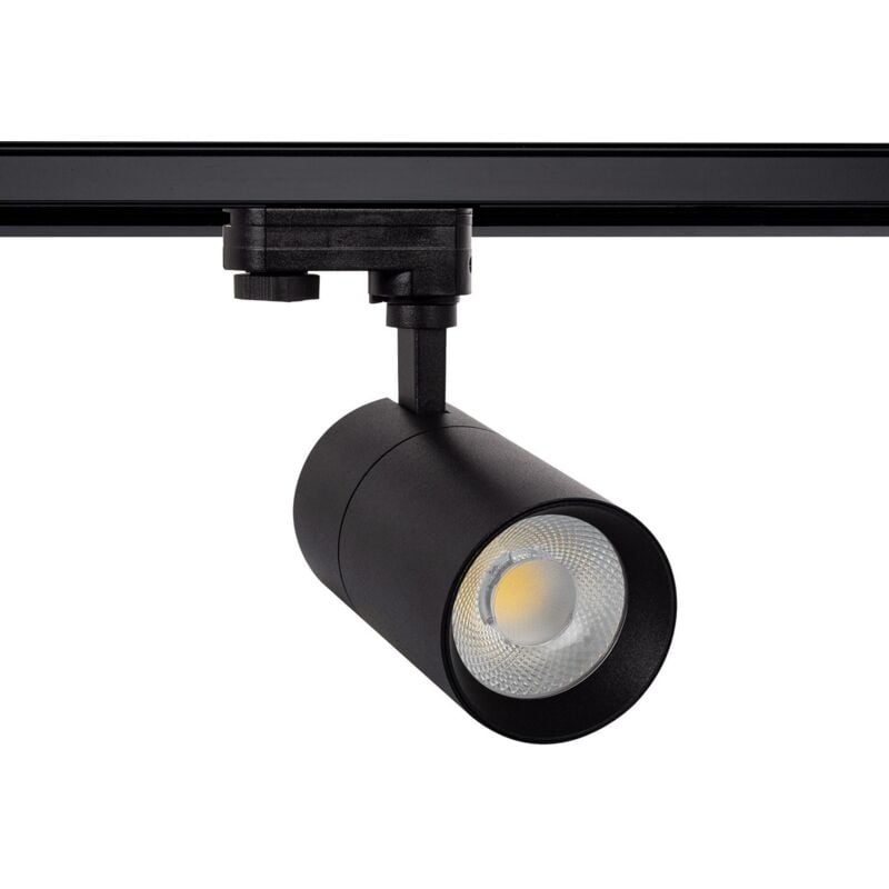 foto del prodotto efectoled faretto led new mallet nero 20w regolabile no flicker per binario trifase ugr 15 bianco caldo 3000k