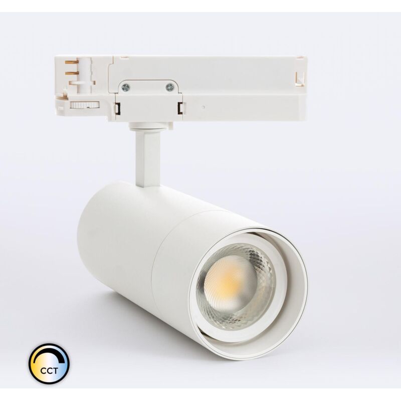 foto del prodotto efectoled - faretto led wild 30w cct cri90 no flicker multiangolo 24-60 per binario trifase bianco