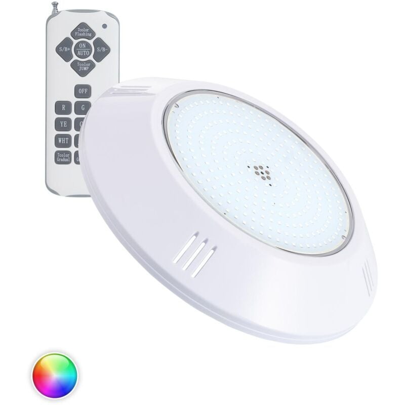 foto del prodotto efectoled faretto piscina led superficie rgb sommergibile 12v ac ip68 20w rgb