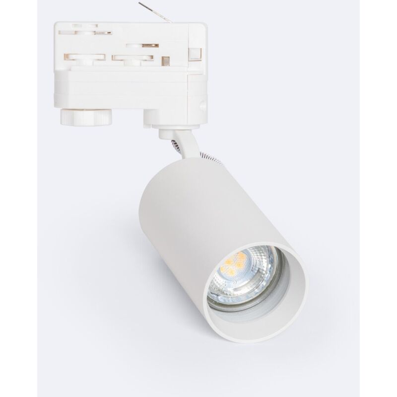 foto del prodotto efectoled faretto portalampada binario trifase tika per lampadina gu10 bianco