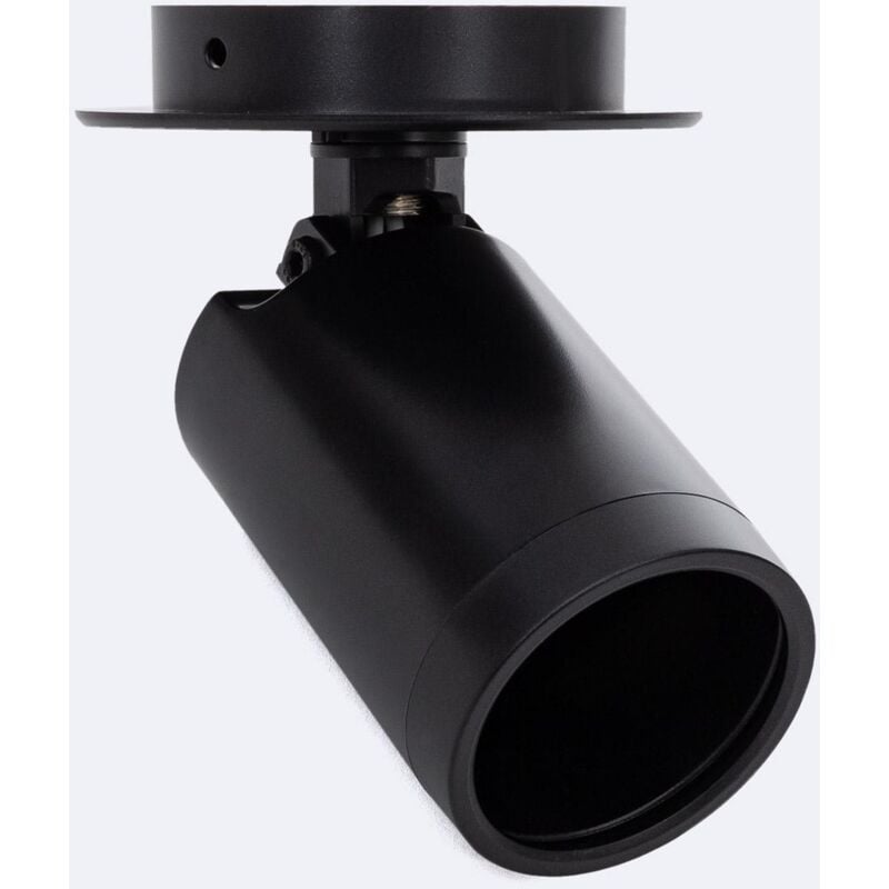 foto del prodotto efectoled faretto portalampada da incasso superficie davos lampadina gu10 nero