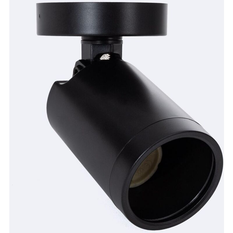 foto del prodotto efectoled faretto portalampada superficie davos lampadina gu10 gu5.3 nero