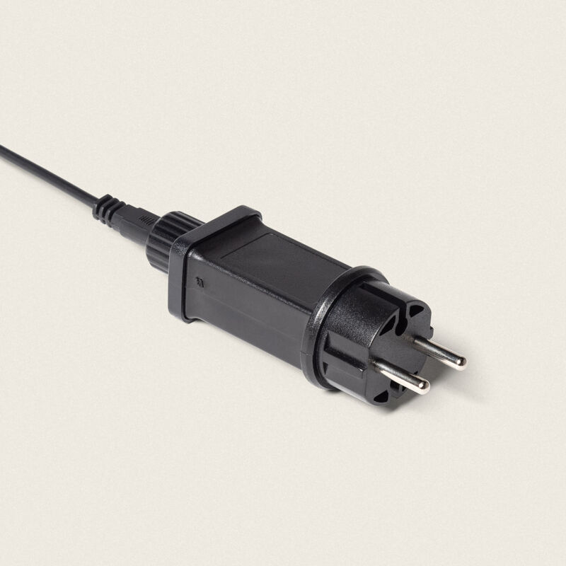 foto del prodotto efectoled ghirlanda di luci con 5 portalampade e27 5m nero ip44 nero